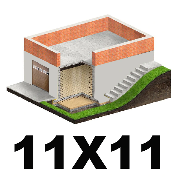 Фундамент 11х11 